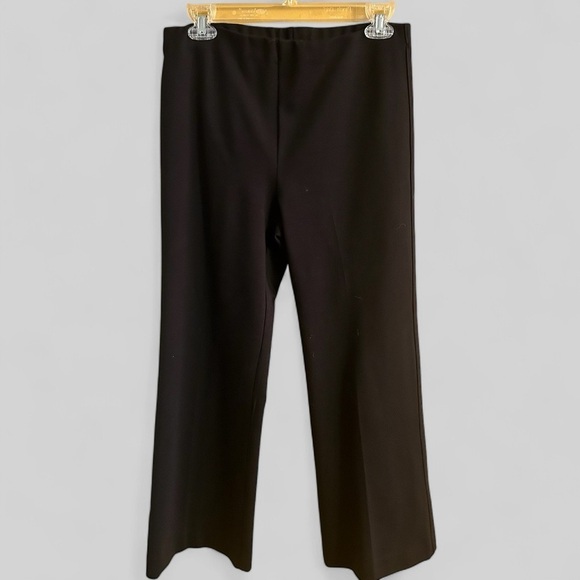 Franne Golde wide leg, minimalist, dressy black pants size petite medium, TWO pr - Picture 1 of 11